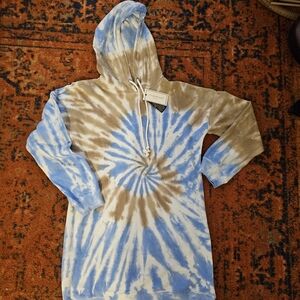 Tie dye long hoodie